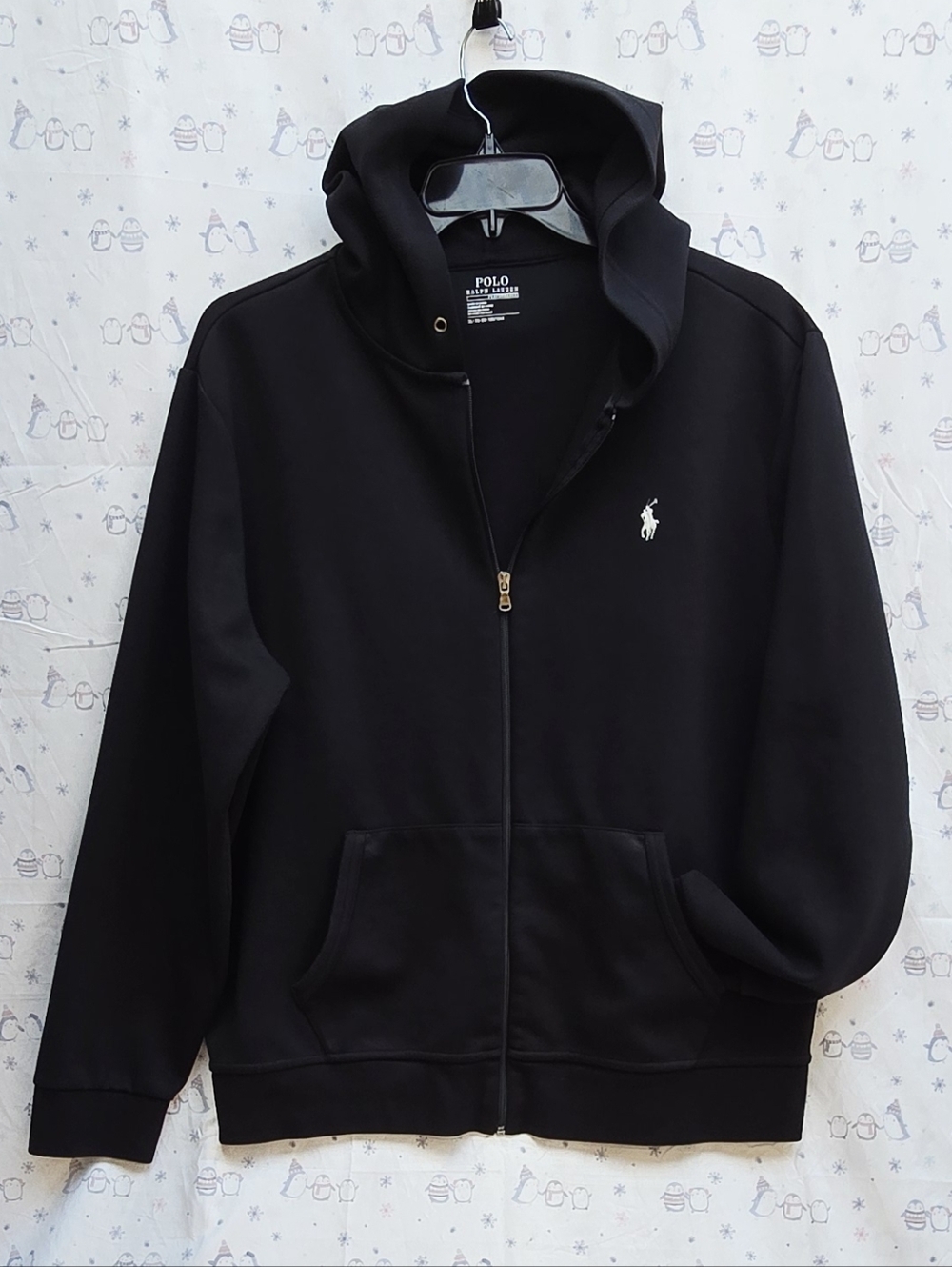 Polo by Ralph Lauren Black Full-Zip Hooded Sweatshirt